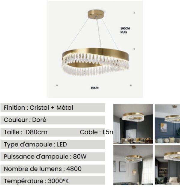 Lustre CLARISSE Circulaire – Image 3