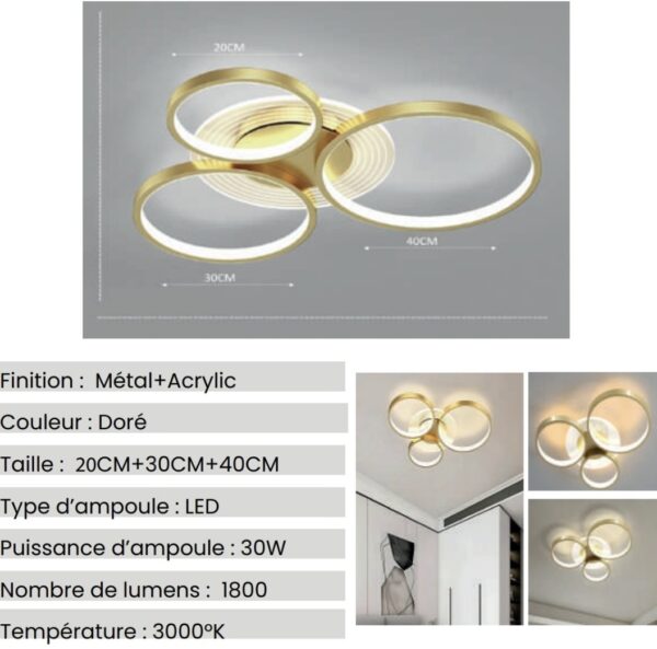 Plafonnier SIGN Gold – Image 2