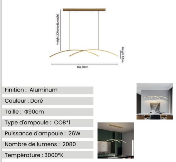 Suspension LED DUNES – Image 3