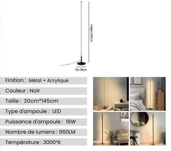 Lampadaire GRACE Black – Image 5