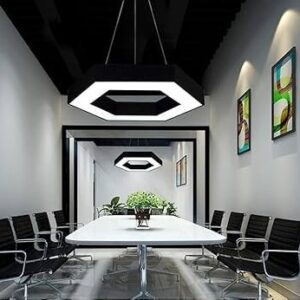 Lustre LED HEXA Black-60cm